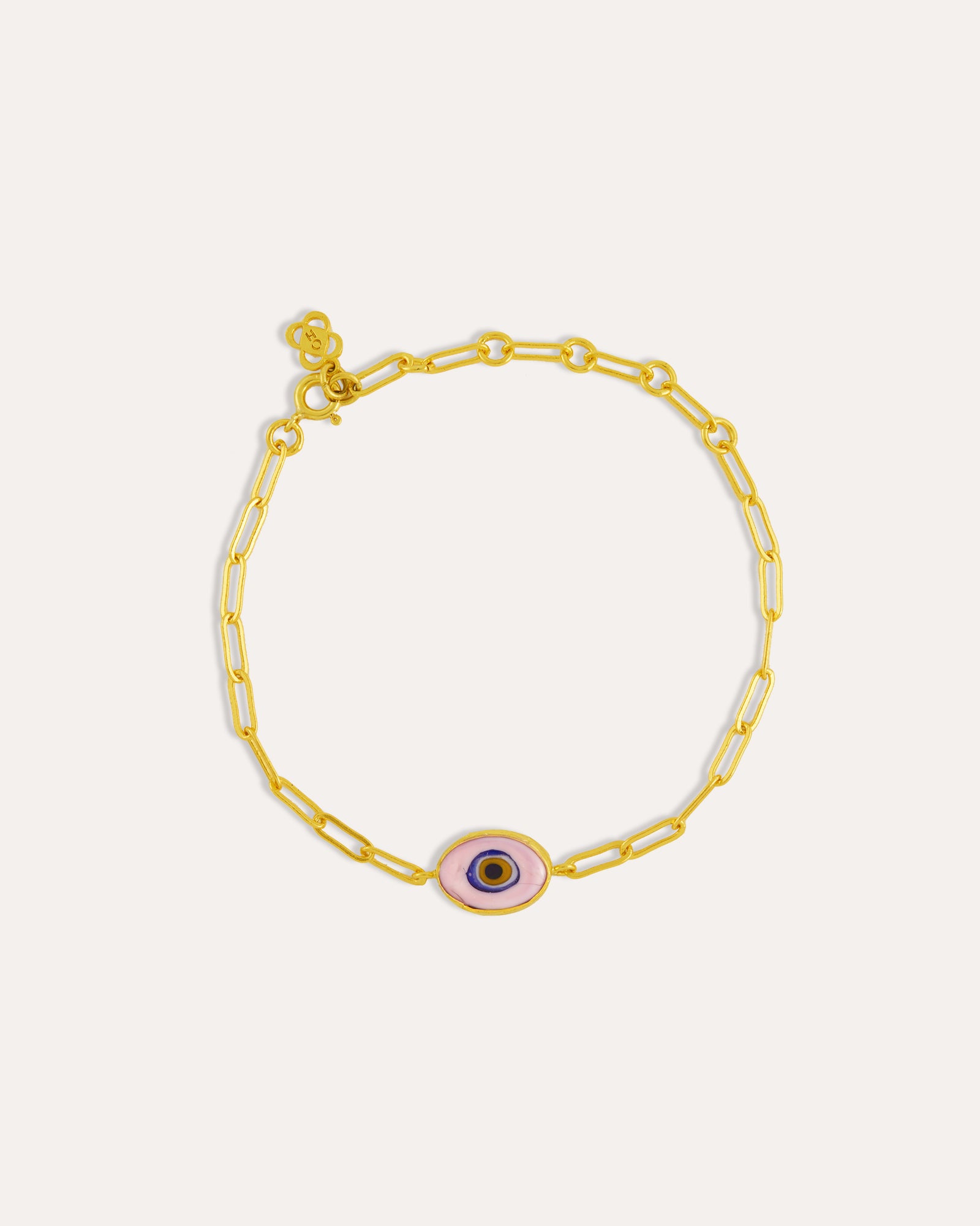 Alara Pink Evil Eye Bracelet | Sustainable Jewellery by Ottoman Hands