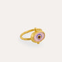 Alara Pink Evil Eye Ring | Sustainable Jewellery by Ottoman Hands