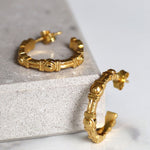 Tennis Link Hoop Earrings | Sustainable Jewellery by Ottoman Hands