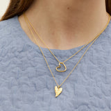 Outline Heart Pendant Necklace | Ottoman Hands Jewellery