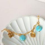 Amore Turquoise Charm Chain Bracelet