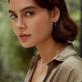 Esin Lapis Huggie Hoop Earrings | Sustainable Jewellery by Ottoman Hands