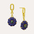 Soraya Lapis and Malachite Flower Drop Chain Earrings | Sustainable Jewellery by Ottoman Hands