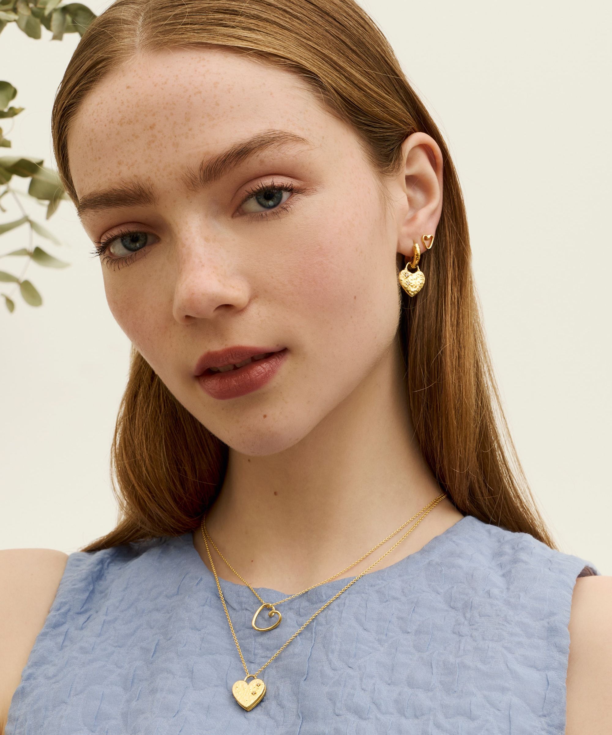 Outline Heart Pendant Necklace | Ottoman Hands Jewellery