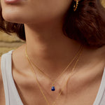 Esin Lapis Pendant Necklace | Sustainable Jewellery by Ottoman Hands