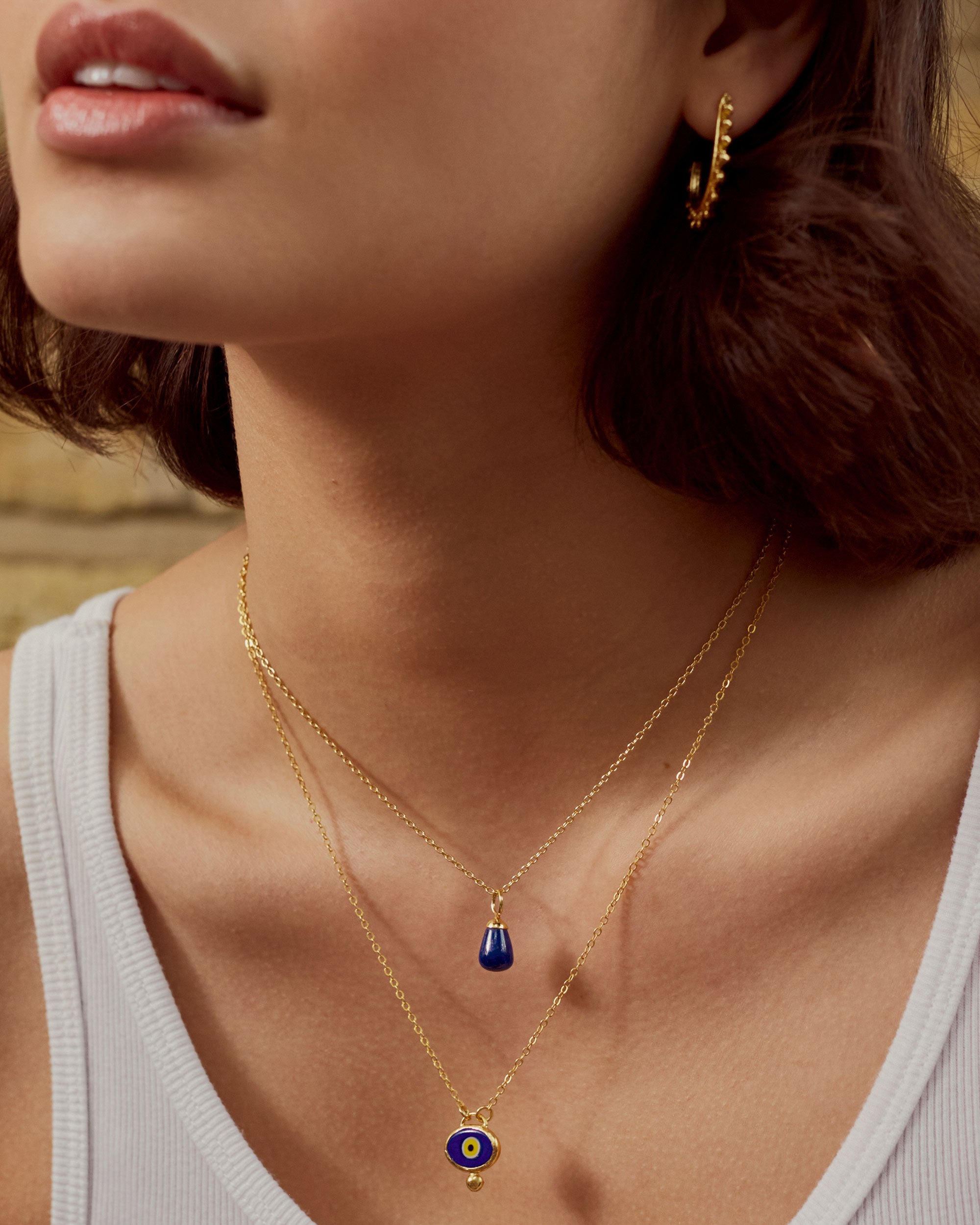 Esin Lapis Pendant Necklace | Sustainable Jewellery by Ottoman Hands