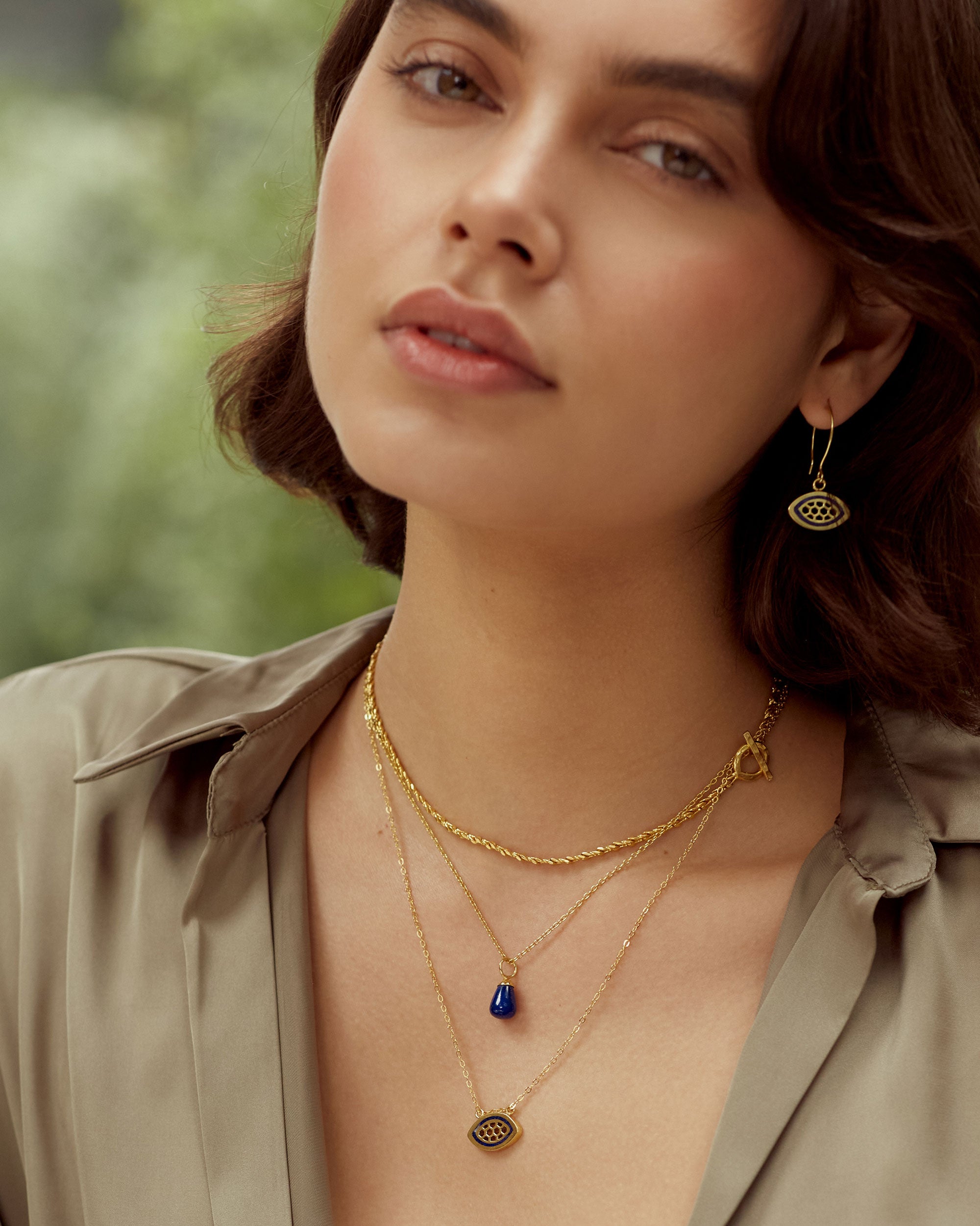 Esin Lapis Pendant Necklace | Sustainable Jewellery by Ottoman Hands