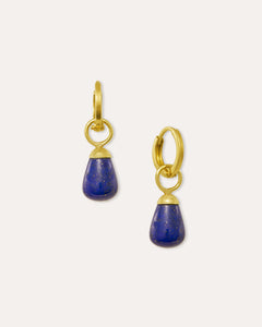 Esin Lapis Huggie Hoop Earrings | Sustainable Jewellery by Ottoman Hands