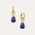 Esin Lapis Huggie Hoop Earrings | Sustainable Jewellery by Ottoman Hands