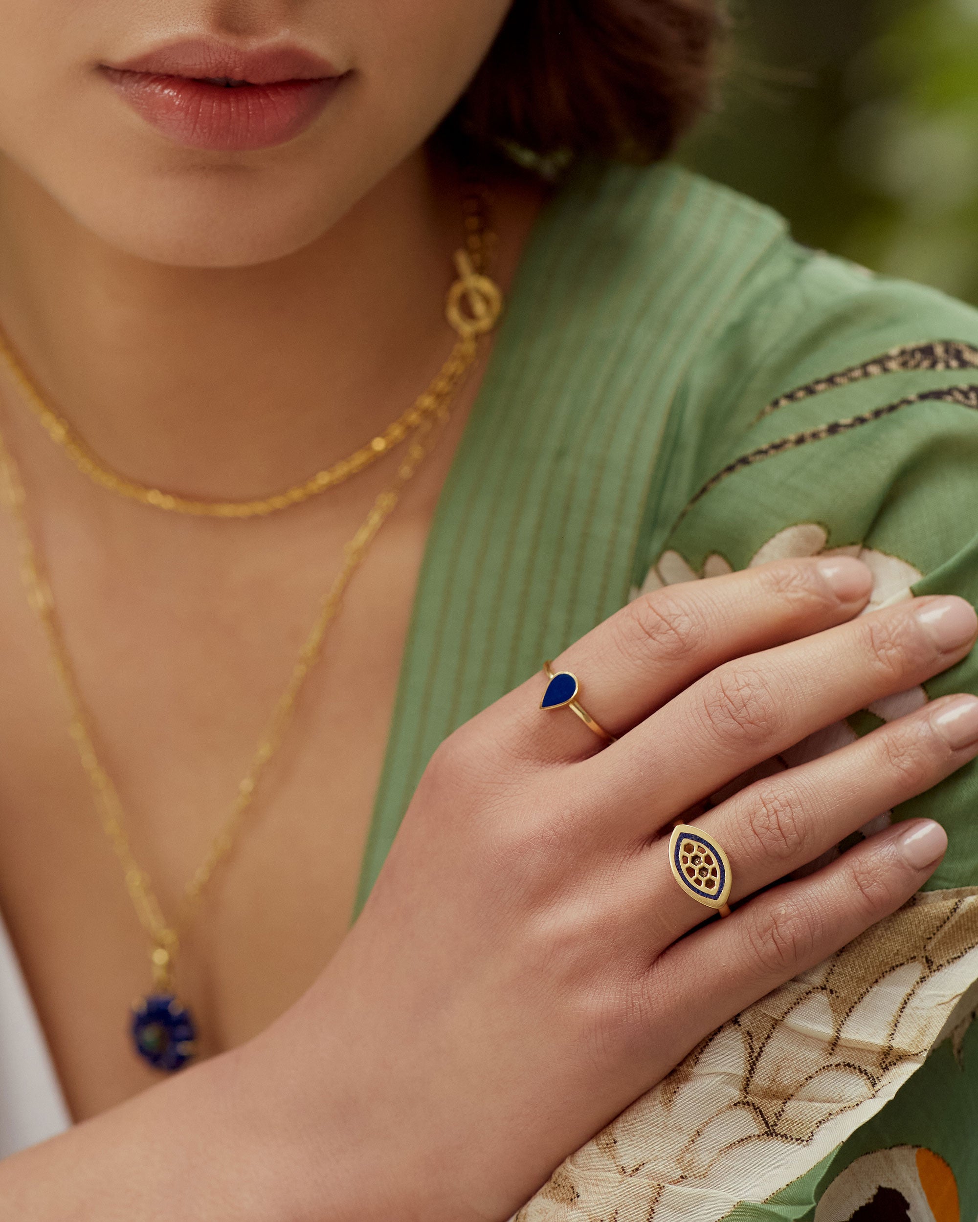 Lamia Evil Eye Stacking Ring | Sustainable Jewellery by Ottoman Hands