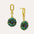 Soraya Malachite and Lapis Flower Drop Earrings | Sustainable Jewellery by Ottoman Hands