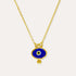 Alara Navy Evil Eye Pendant Necklace | Sustainable Jewellery by Ottoman Hands