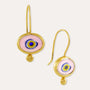 Alara Pink Evil Eye Drop Earrings | Sustainable Jewellery by Ottoman Hands