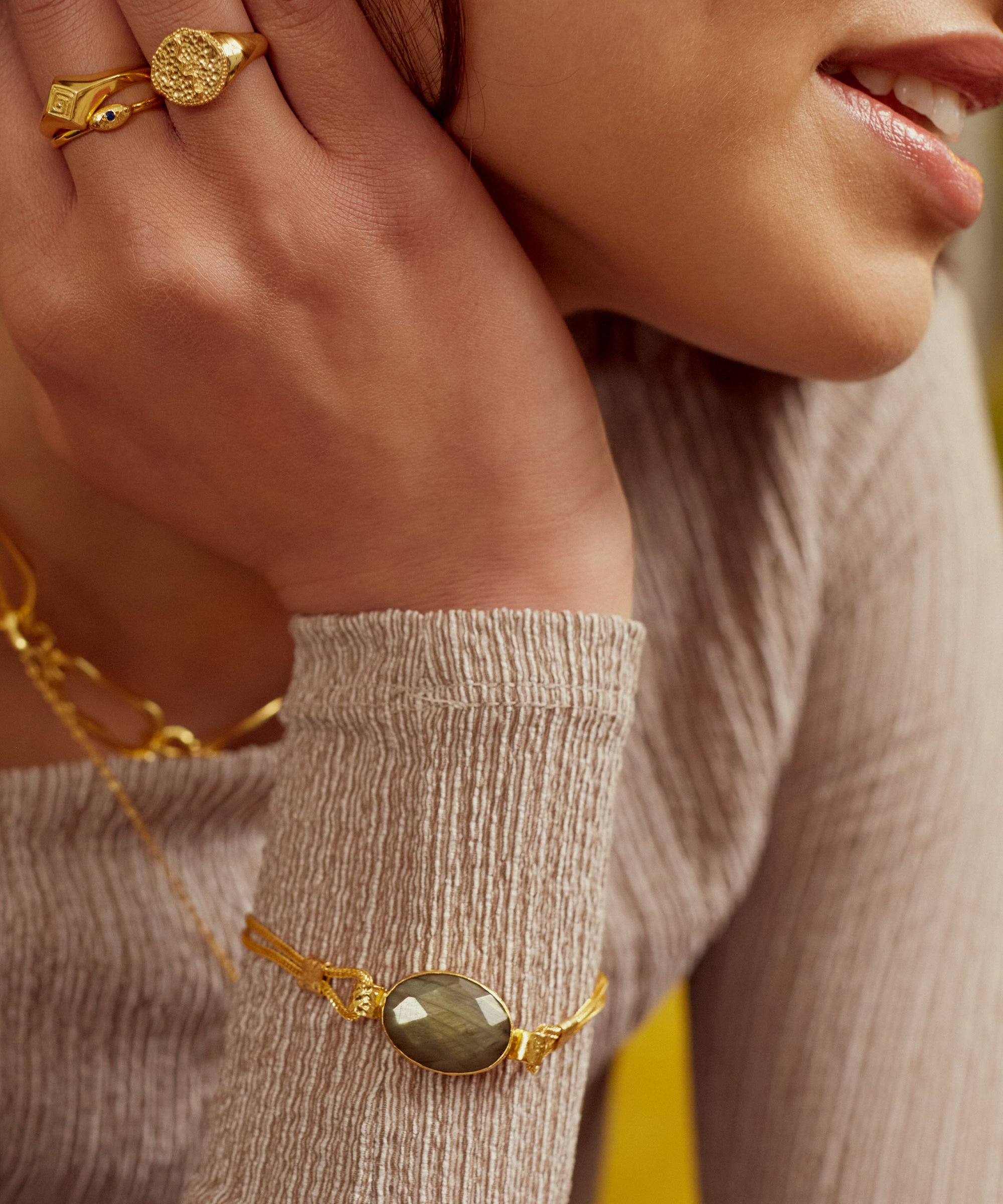 Daphne Labradorite Chain Bracelet | Sustainable Jewellery by Ottoman Hands