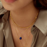 Esin Lapis Pendant Necklace | Sustainable Jewellery by Ottoman Hands