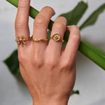 Stephanie Yeboah Anansi Red Crystal Ring | Sustainable Jewellery by Ottoman Hands