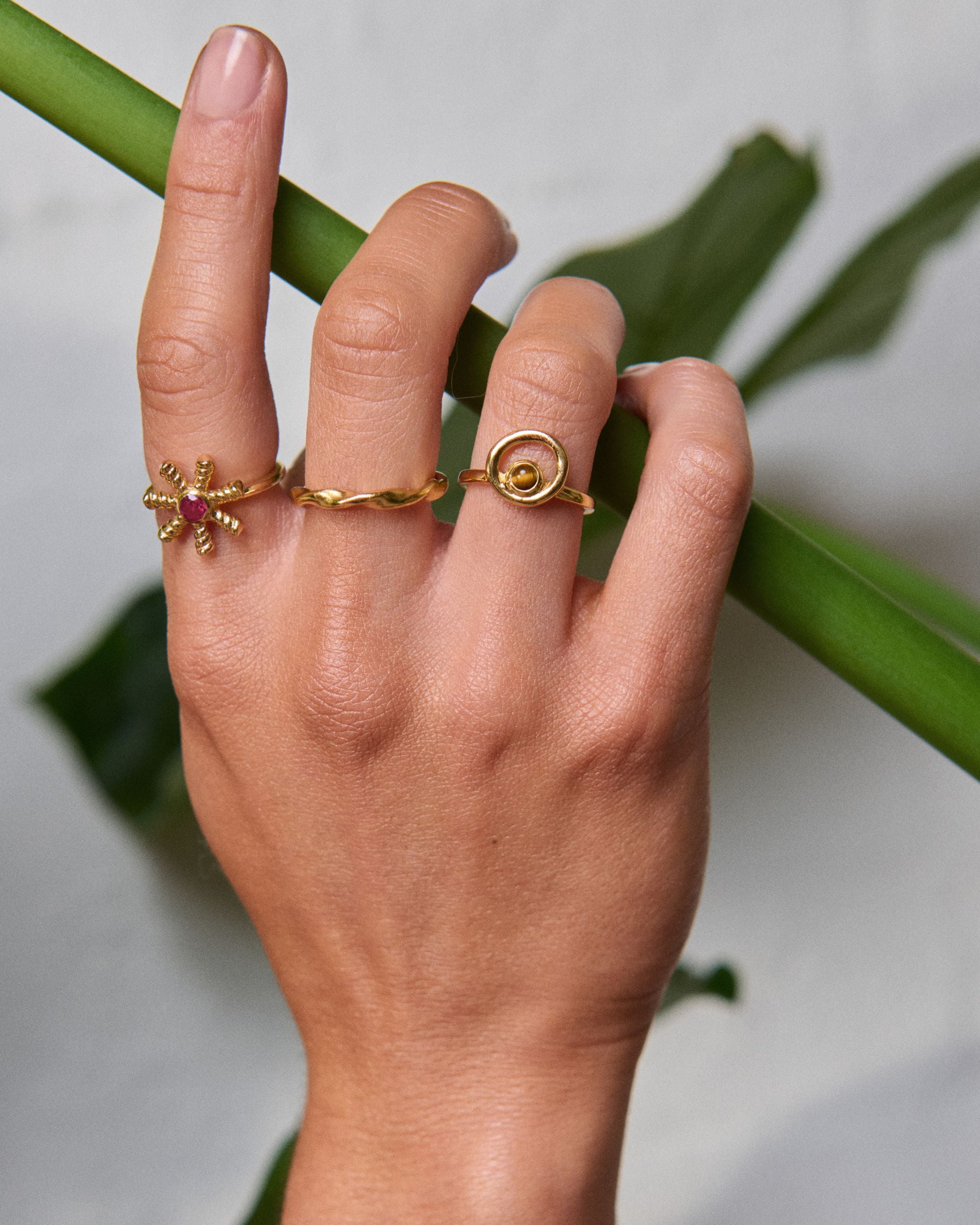 Stephanie Yeboah Anansi Red Crystal Ring | Sustainable Jewellery by Ottoman Hands