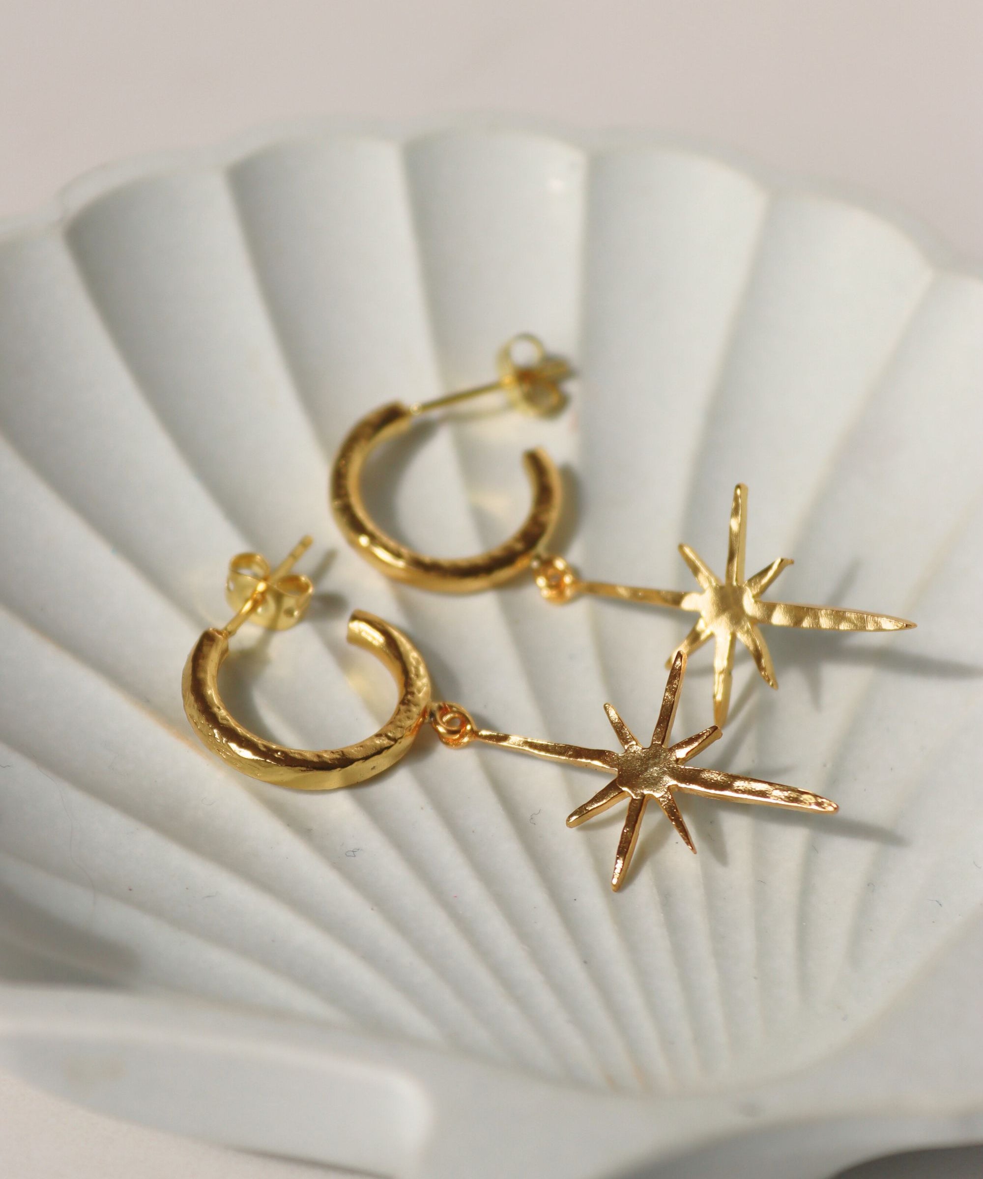 Northern Star Hoop Earrings | Sustainable Jewellery by Ottoman Hands
