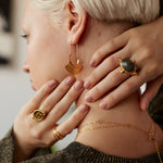 Remi Labradorite Cocktail Ring | Sustainable Jewellery by Ottoman Hands