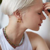 Lilia Flower Drop Stud Earrings | Sustainable Jewellery by Ottoman Hands