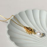 Kai Seashell Pearl Pendant Necklace