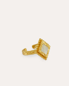 Stephanie Yeboah Adwoa Mother of Pearl Ring | Sustainable Jewellery by Ottoman Hands