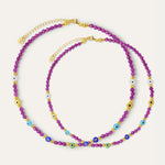 Clara Evil Eye Beaded Necklace - Mother & Child Set | Sustainable Jewellery by Ottoman Hands