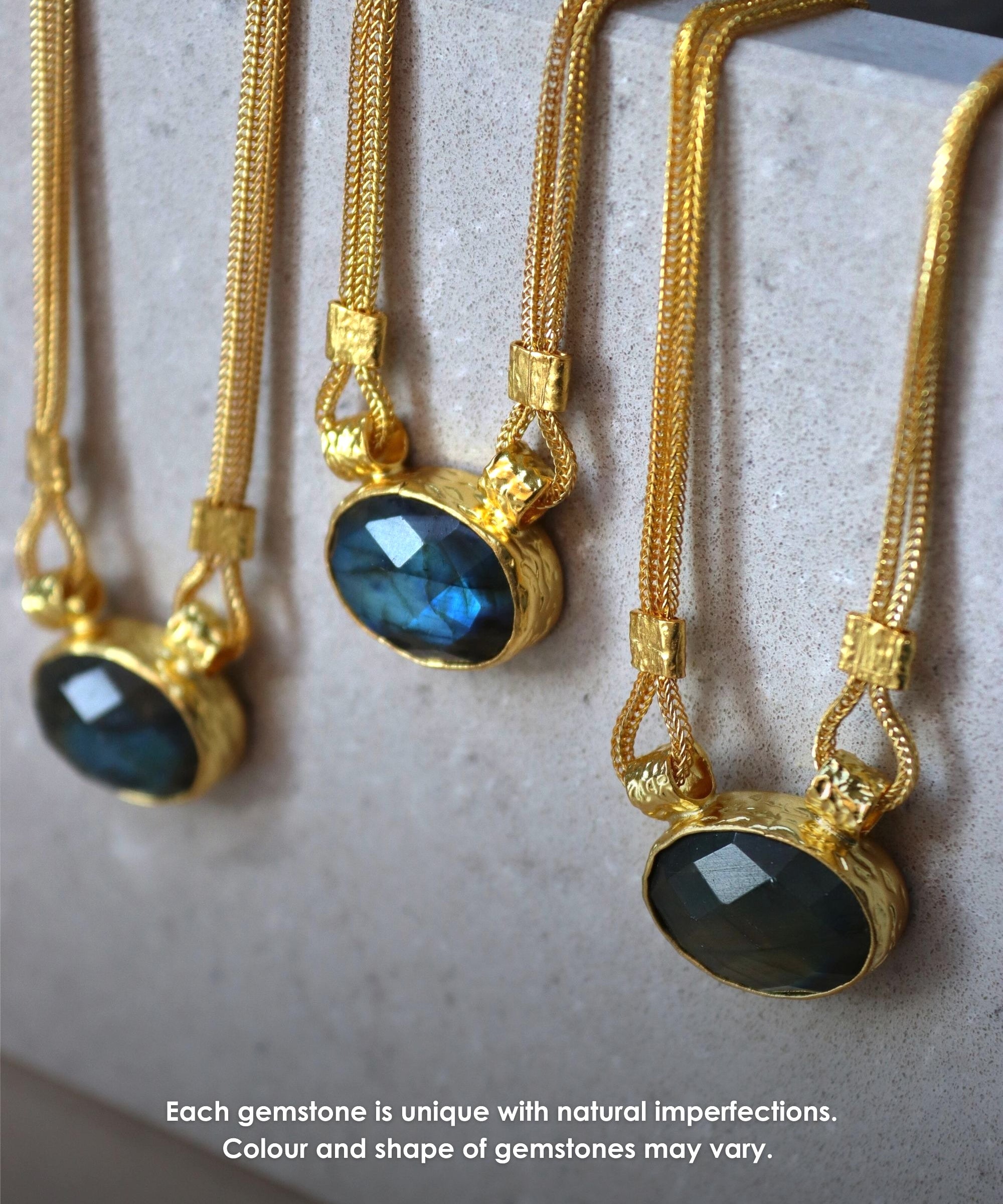 Daphne Labradorite Chain Necklace | Sustainable Jewellery by Ottoman Hands