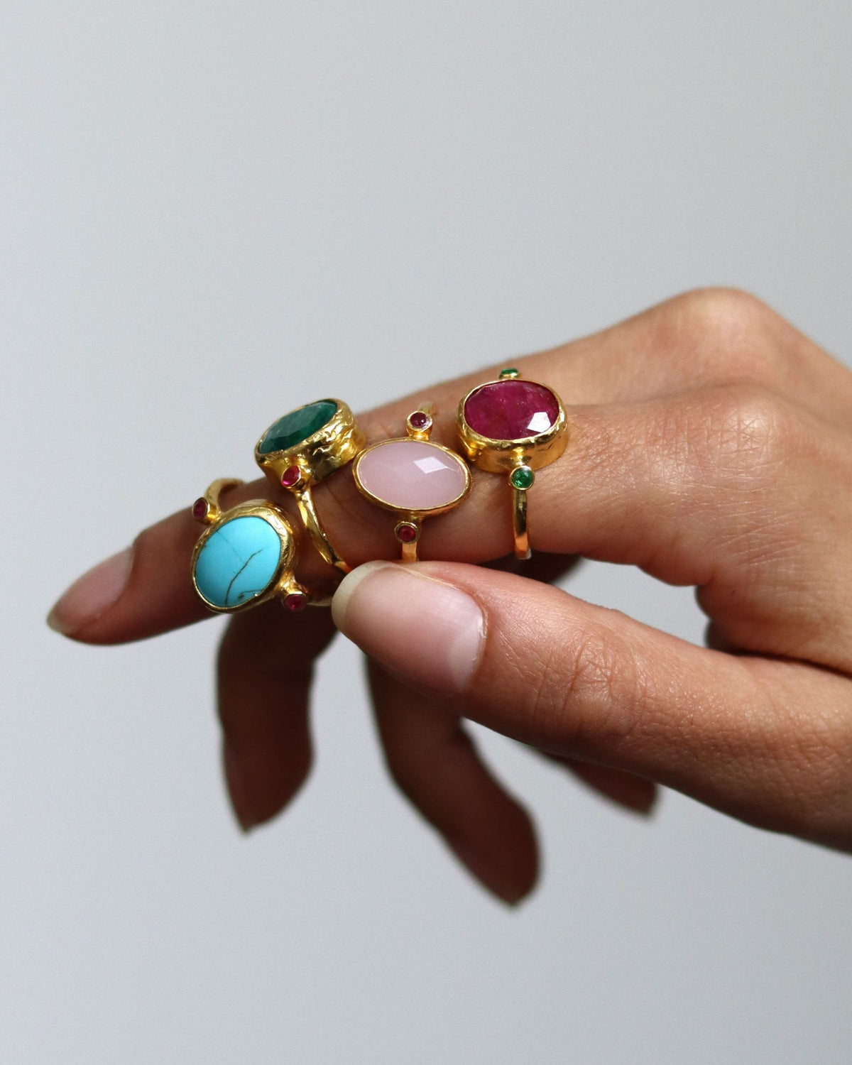 Lucia Rose Quartz Cocktail Ring | Sustainable Jewellery by Ottoman Hands