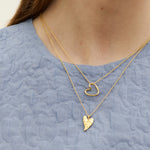 Hammered Heart Pendant Necklace | Ottoman Hands Jewellery