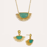 Sunrise Aqua Chalcedony Set