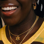 Stephanie Yeboah Nsoromma Star Hoop Earrings - Red | Sustainable Jewellery by Ottoman Hands