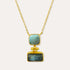 Nerissa Labradorite and Aqua Chalcedony Pendant Necklace | Sustainable Jewellery by Ottoman Hands