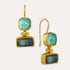 Nerissa Labradorite and Chalcedony Drop Earrings | Sustainable Jewellery by Ottoman Hands