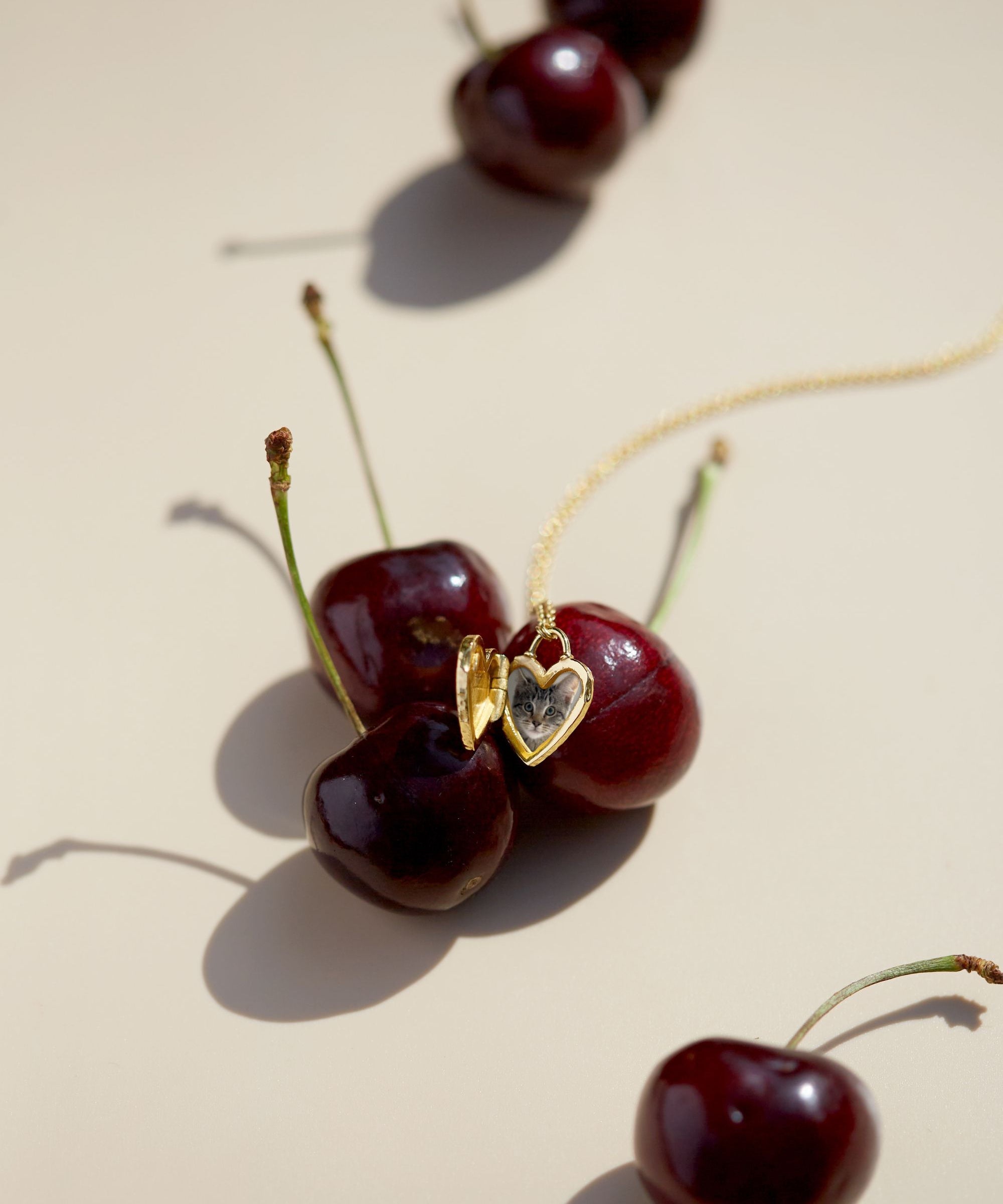Heart Locket and Crystal Heart Earrings Set | Sustainable Jewellery by Ottoman Hands
