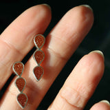 Aventurine Stud Earrings | Sustainable Jewellery by Ottoman Hands