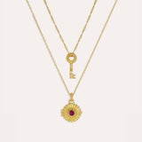Locket and Key Necklace Gift Set