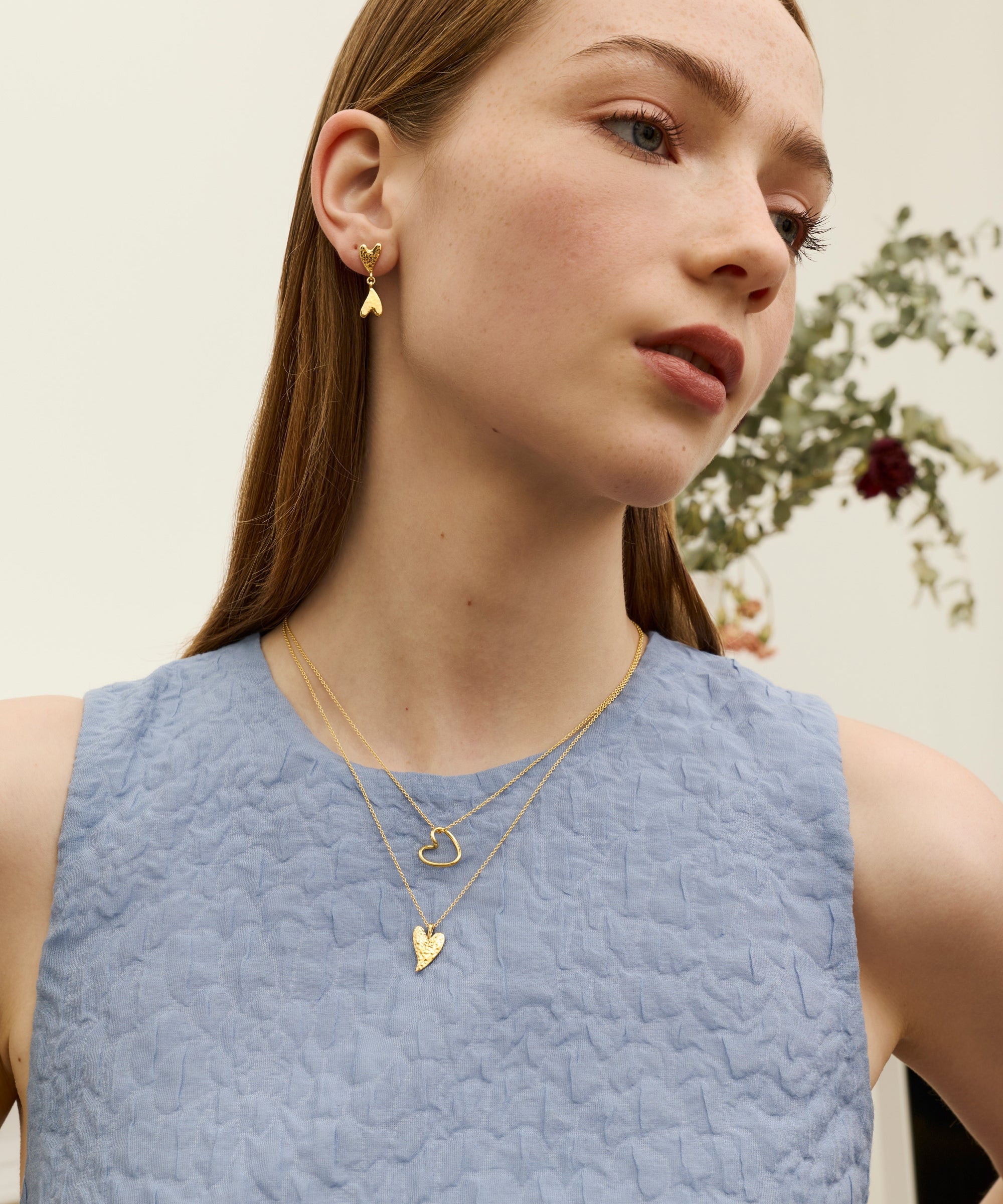 Hammered Heart Pendant Necklace | Sustainable Jewellery by Ottoman Hands