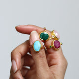 Lucia Turquoise Cocktail Ring