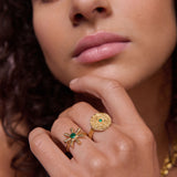 Stephanie Yeboah Anansi Green Onyx Ring | Sustainable Jewellery by Ottoman Hands