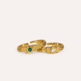 Tennis Stacking Ring Set