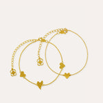 Heart Chain Bracelet Set | Ottoman Hands Jewellery
