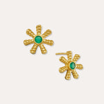 Stephanie Yeboah Anansi Green Onyx Stud Earrings | Sustainable Jewellery by Ottoman Hands
