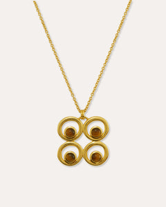 Stephanie Yeboah Mate Masie Tiger's Eye Pendant Necklace | Sustainable Jewellery by Ottoman Hands