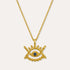 Stephanie Yeboah Abode Santann Eye Pendant Necklace - Blue | Sustainable Jewellery by Ottoman Hands