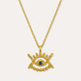 Stephanie Yeboah Abode Santann Eye Pendant Necklace - Blue | Sustainable Jewellery by Ottoman Hands