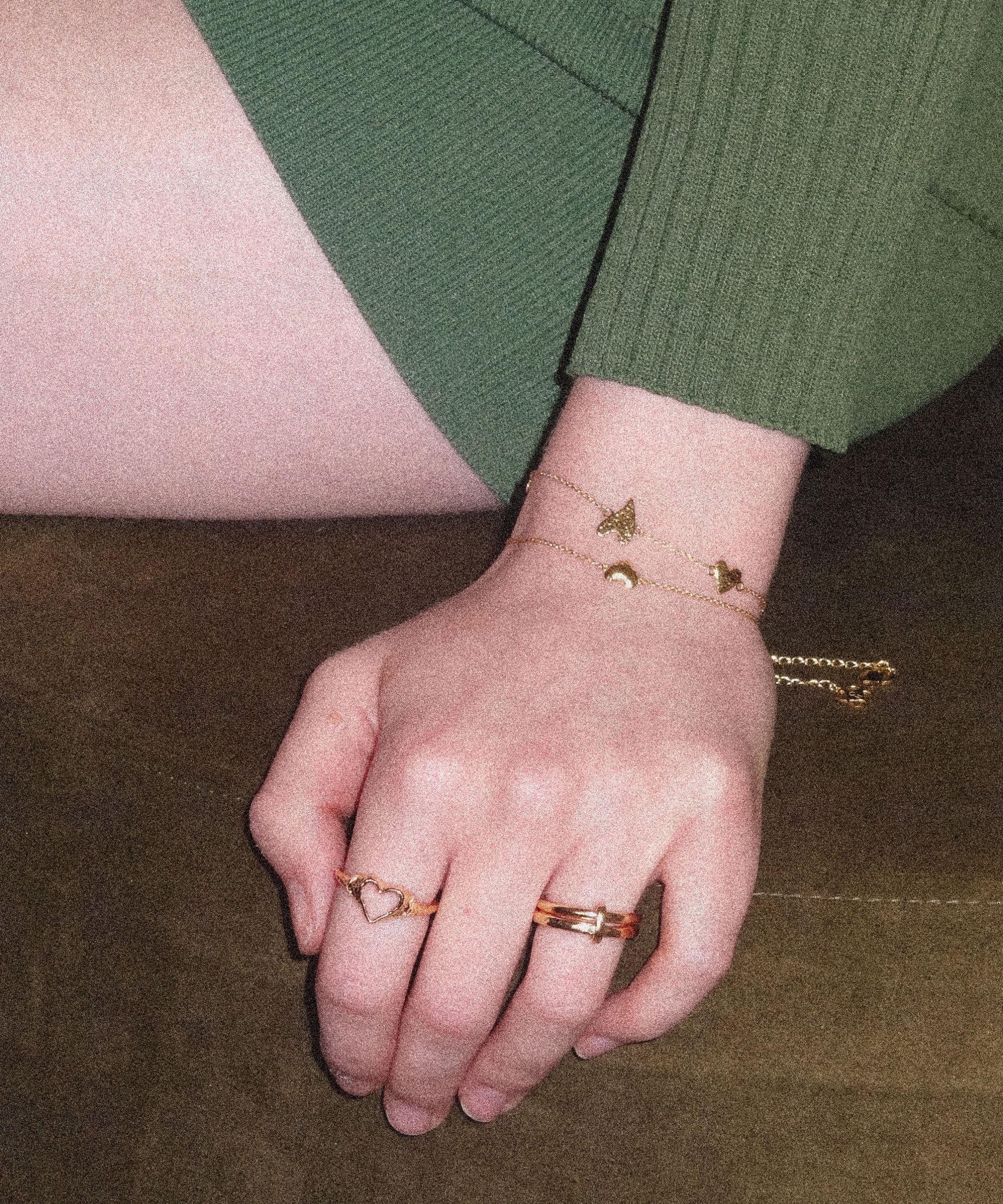 Heart Chain Bracelet Set | Sustainable Jewellery by Ottoman Hands