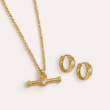 White Topaz Tennis T-Bar Set