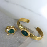 Emerald Cuff Bracelet