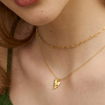 Evil Eye Heart Pendant Necklace - Gold | Ottoman Hands